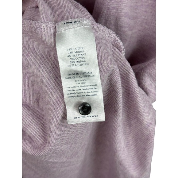 Faherty‎ Polo Shirt Mens Large Lavender Heather Stretch Modal Blend Soft Knit - Picture 4 of 7